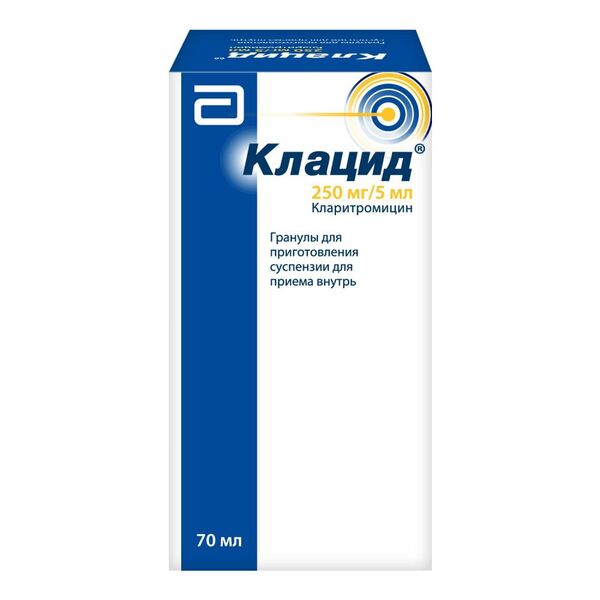 Клацид суспензия 250 мг